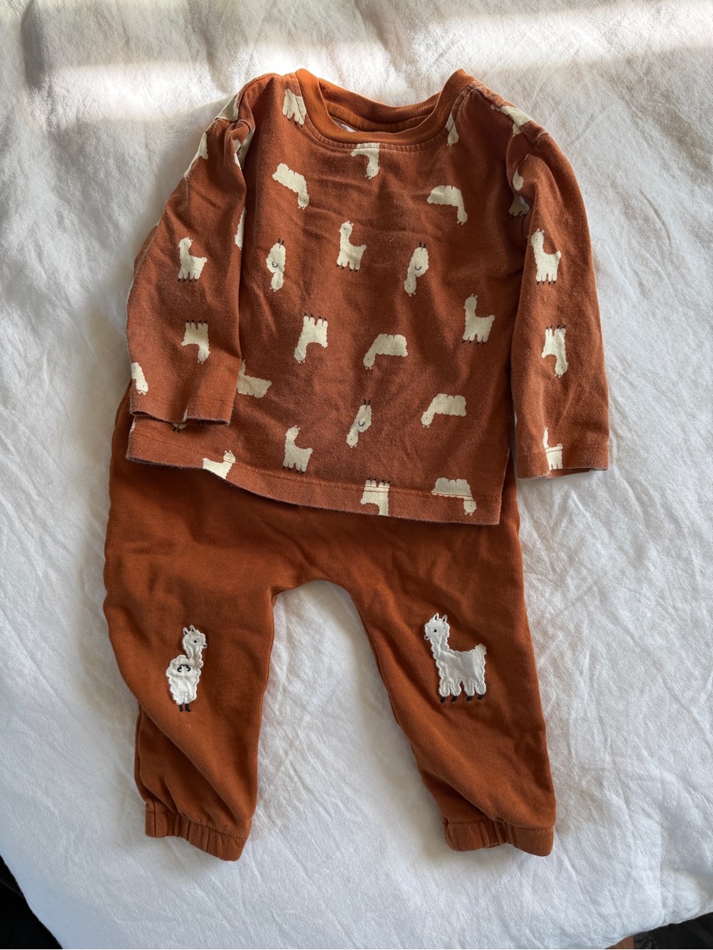 Hanna Andersson rust orange pull-on kids bottoms